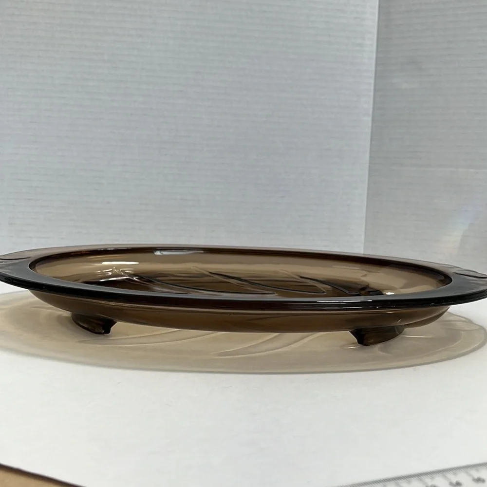PYREX Brown “Tree of life” serving platter # 815 - Picture 10 of 13